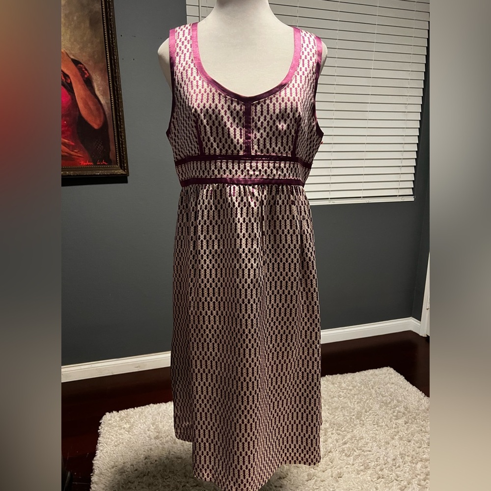 - Elegant Purple Sleeveless dress with empire waist. Size 13/14. made of 1…